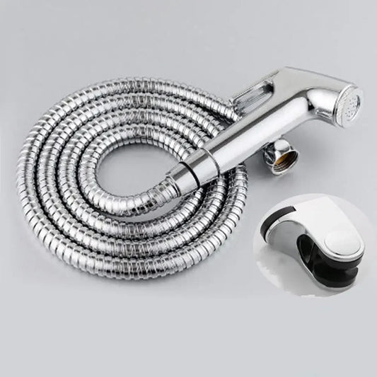 Stainless Steel Handheld Toilet Bidet Sprayer Set – Wall Bracket, Self-Cleaning Hand Bidet Faucet for Bathroom