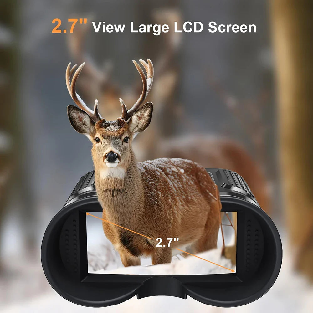 NV8160 Night Vision Binoculars | Head-Mounted Tactical Helmet Goggles with 8X Digital Zoom for Hunting
