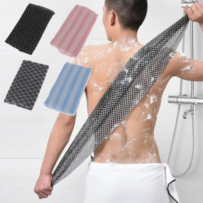 Japanese Nylon Rubbing Washcloth – Exfoliating Back Scrub Shower Sponge Bath Towel