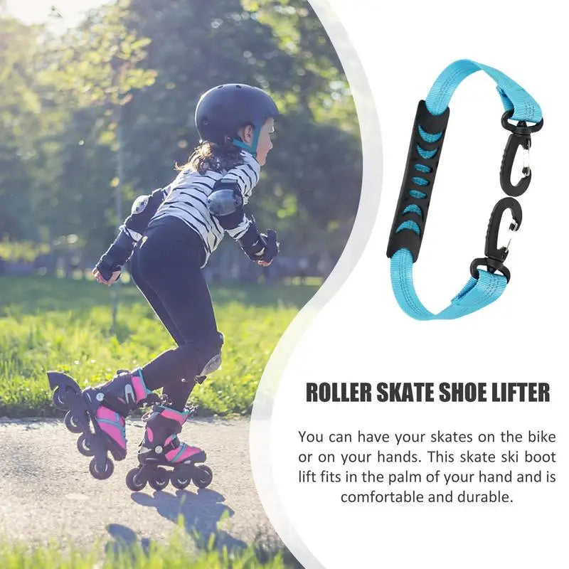 Portable Ski Boot and Inline Skate Carrying Straps - Adjustable Straps for Men & Women, Ideal for Ice Skates and Winter Skiing Equipment Accessories