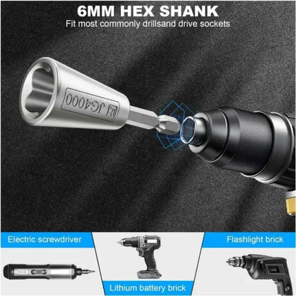 3pcs Wire Twister Tool Set for Drill — Wire Connector & Electrical Wire Nut Twisting Tool