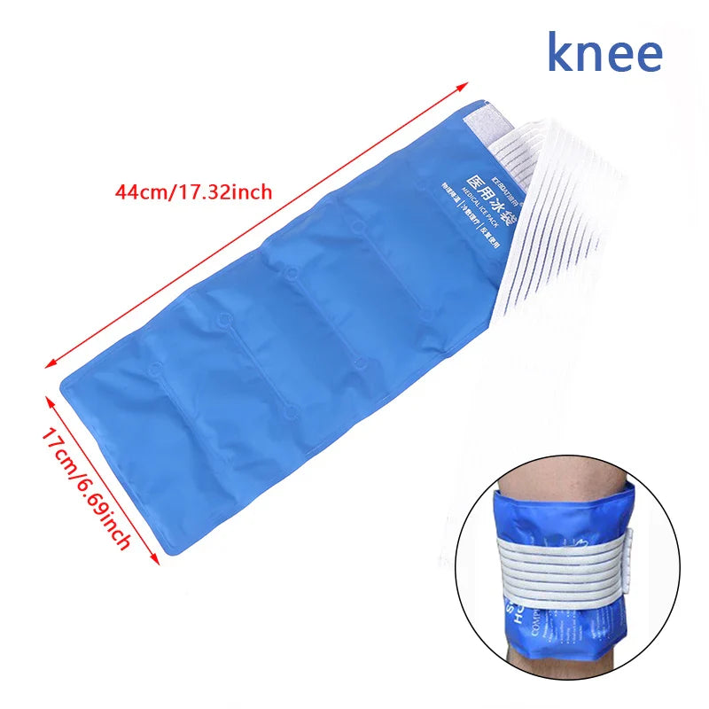 Ankle Ice Pack Brace Wrap — Reusable Hot & Cold Therapy Gel Support for Sprains & Pain Relief