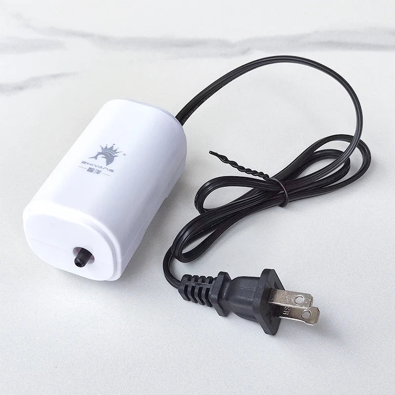 Ultra Silent 3W Aquarium Air Pump - 220V-240V Mini Fish Tank Oxygen Compressor (110V Option)