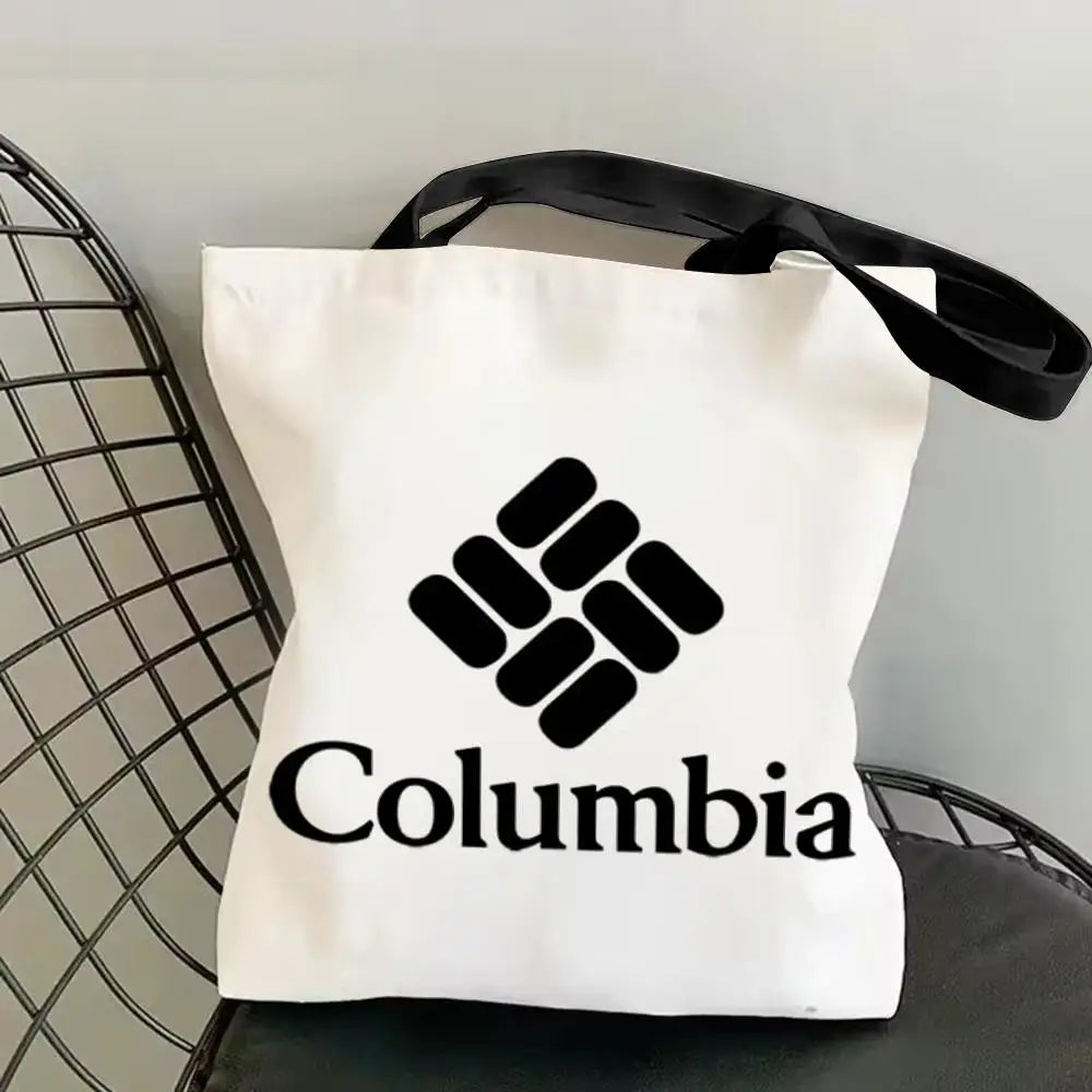 Classic Canvas Tote Bag - Large Capacity Double-Sided Print Shoulder Shopping Bag