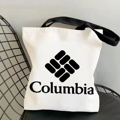 Classic Canvas Tote Bag - Large Capacity Double-Sided Print Shoulder Shopping Bag