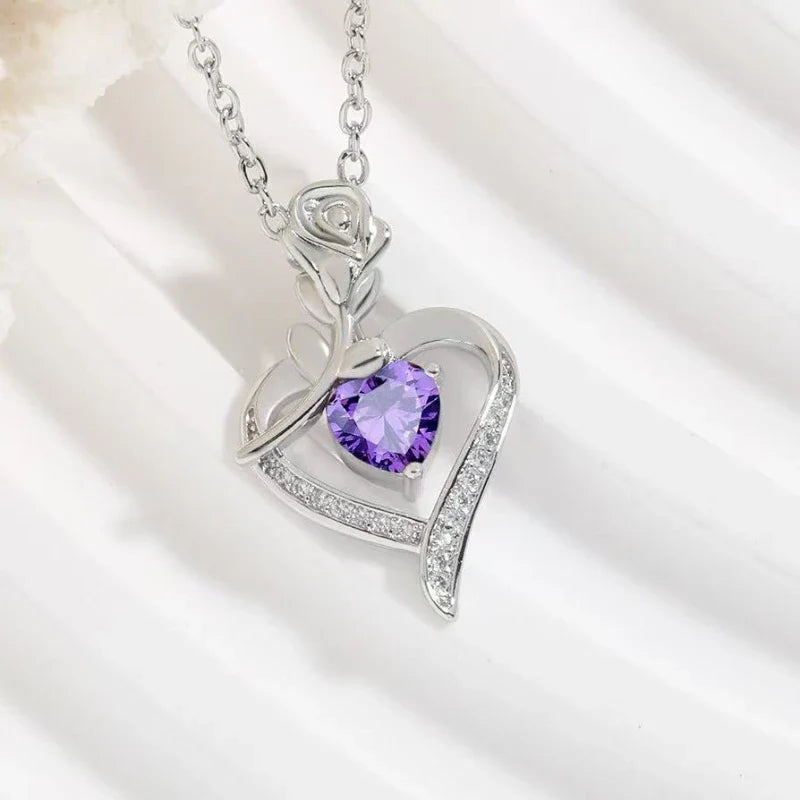 Heart Pendant Necklace - Elegant Hollow Design Jewelry Gift for Mother’s Day, Best Friends & Special Occasions