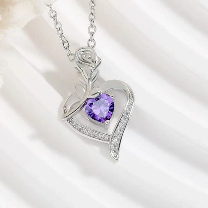 Heart Pendant Necklace - Elegant Hollow Design Jewelry Gift for Mother’s Day, Best Friends & Special Occasions