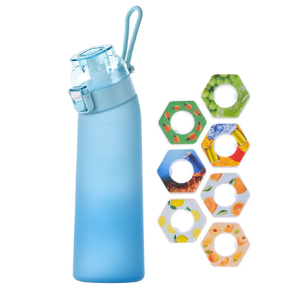 650ML Scented Water Bottle , 7 Flavor Pods - Leak-Proof Air Water Bottle for Travel, Climbing and Hiking