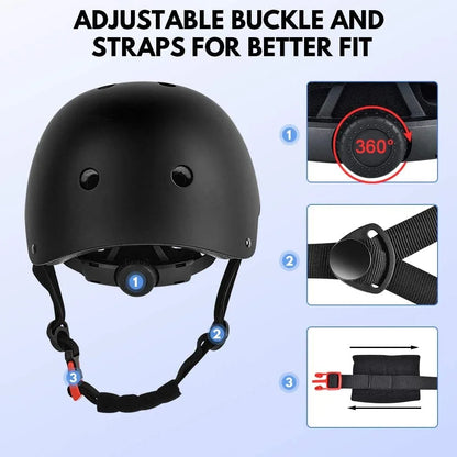Skateboard Helmet for Adults & Kids – Skate Helmet for Youth, Adult Skateboarding & Scooter Safety Helmet for Skating