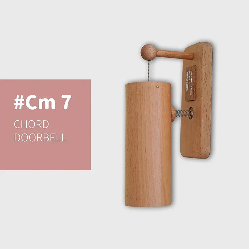 432Hz Wooden Doorbell Chime - Musical Entry Door Bell for Home, Business, Fridge & Housewarming Gift