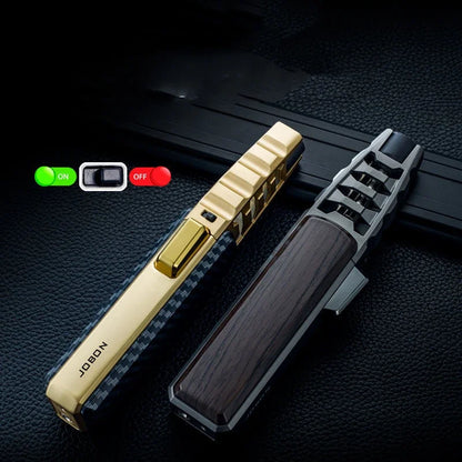 New JOBON Windproof Pen Jet Butane Lighter — Metal Airbrush Torch for Cigar, BBQ & Kitchen