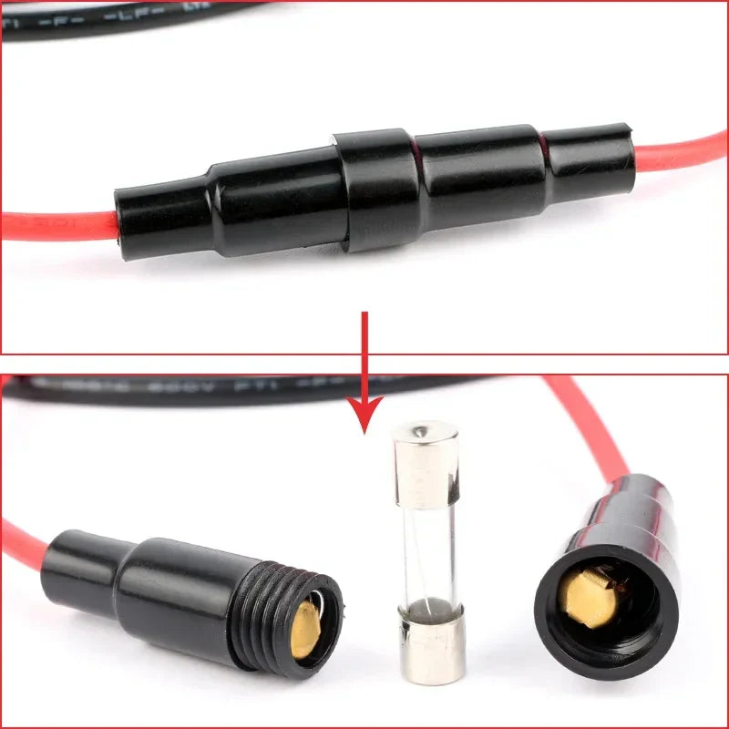 USB Car Charger Socket Cable 60cm Cigarette Lighter Wiring Harness with 10A Fuse for Car, Marine, Motorcycle, ATV & RV Power Upgrade Cable