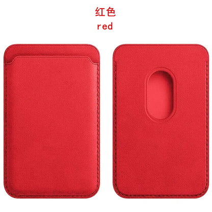 MagSafe Magnetic Leather Card Holder Wallet Case for iPhone 15, 14, 13 & 12 Pro Max Series