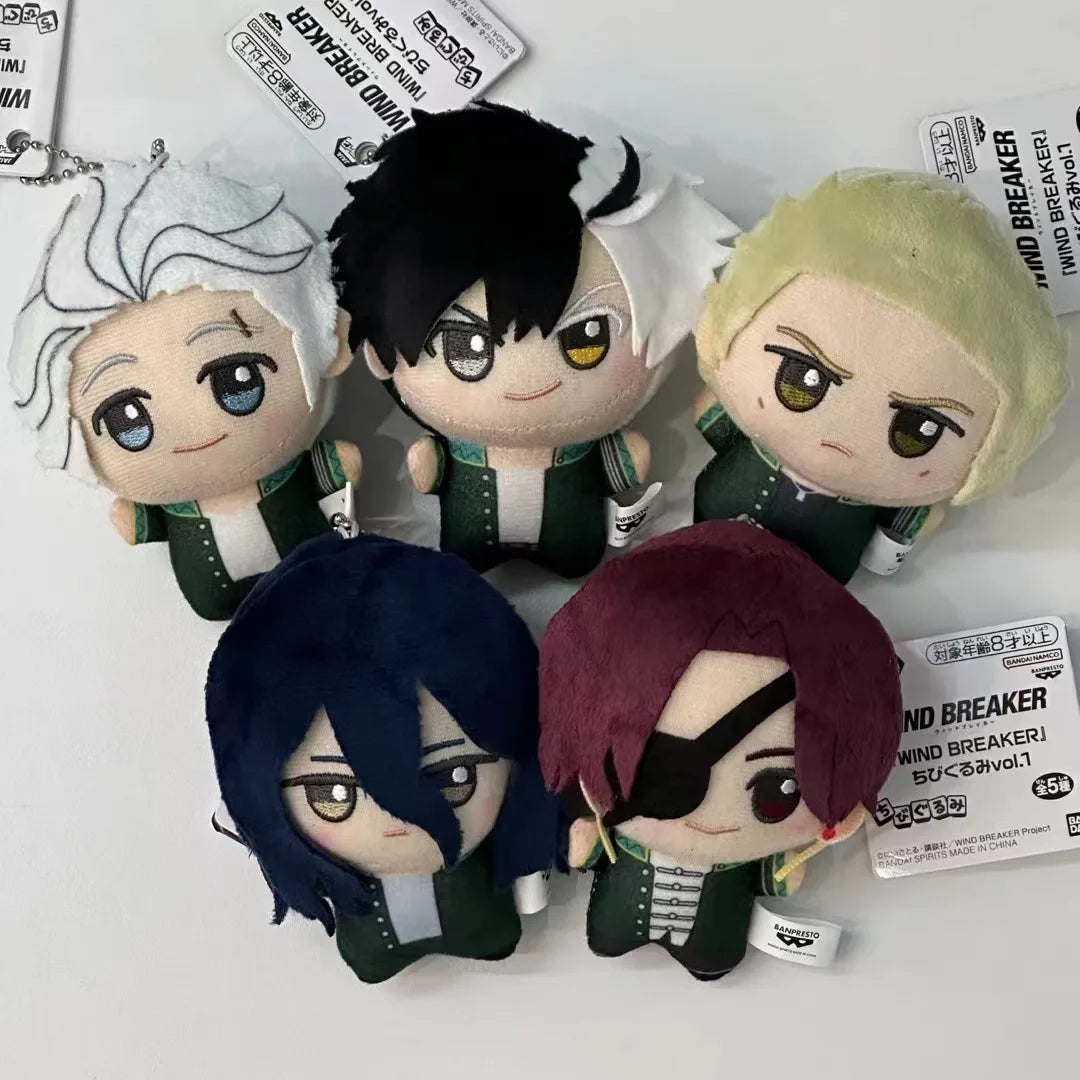 10cm Wind Breaker Anime Plush Keychain – Sakura, Haruka, Hajime, Umemiya & Hayato Suo Mini Doll Bag Pendant Toy