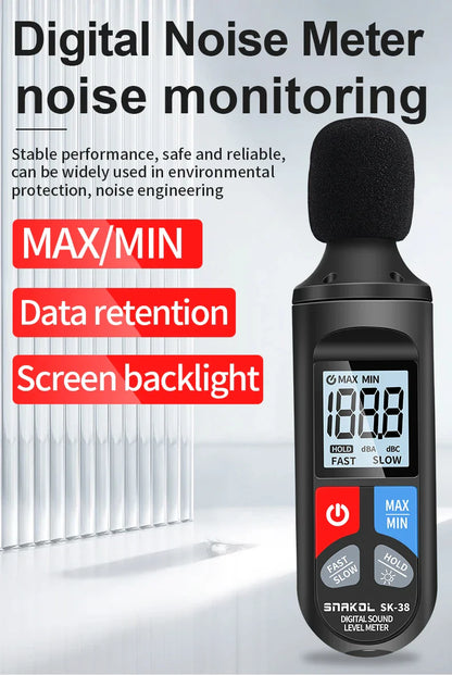 Digital Sound Level Meter — Portable Audio & Noise Decibel Meter 30-130dB