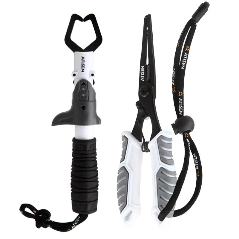Stainless Steel Fishing Gripper - Professional Fish Lip Grabber Clip for Secure Fish Handling & Tackle