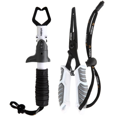 Stainless Steel Fishing Gripper - Professional Fish Lip Grabber Clip for Secure Fish Handling & Tackle