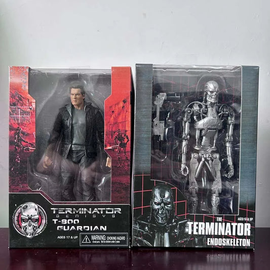 NECA The Terminator Genisys T-800 Guardian Action Figure – Endoskeleton Model, Joint Movable Doll, Collectible Toy Gift