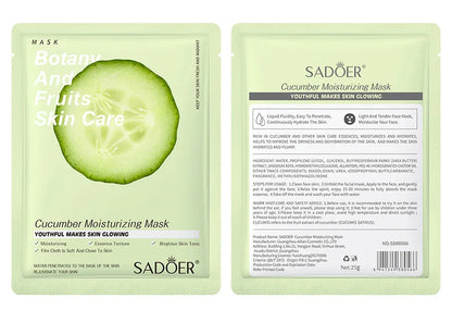 8PCS Natural Plant Facial Masks – Korean Skincare Hydrating, Moisturizing & Firming Face Care Set
