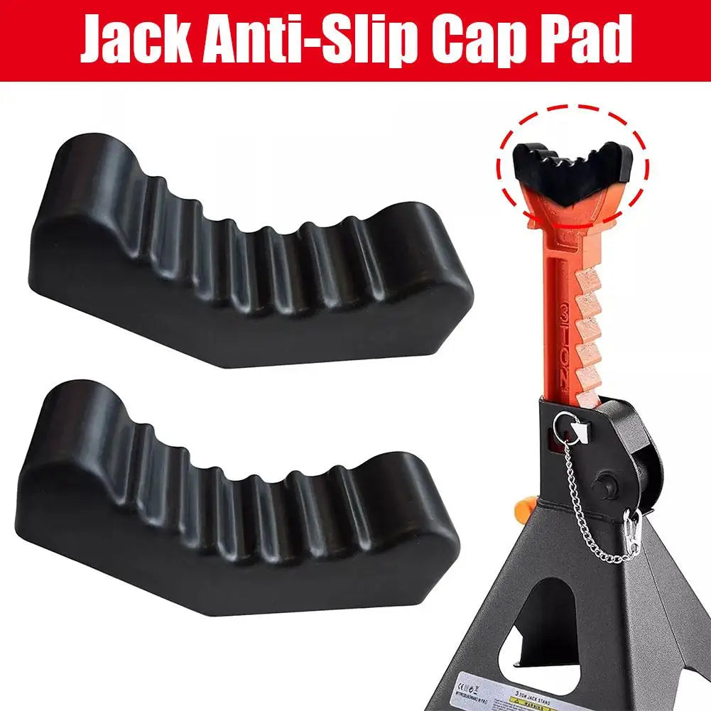 Universal Car Lift Jack Stand Rubber Pads - Slotted Floor Adapter for Frame Rail Pinch, 3Ton and 6Ton Capacity, Safety Grip Lifting Repair Tools