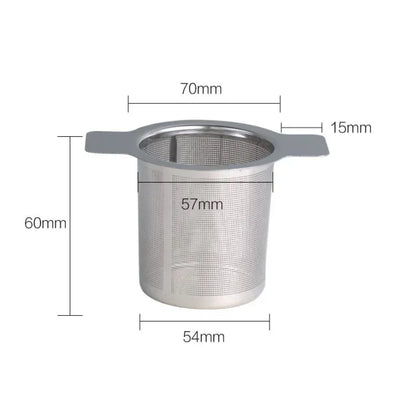 Stainless Steel Tea Maker Teapot Tray with Spice and Herb Strainer - Essential Kitchen Tool