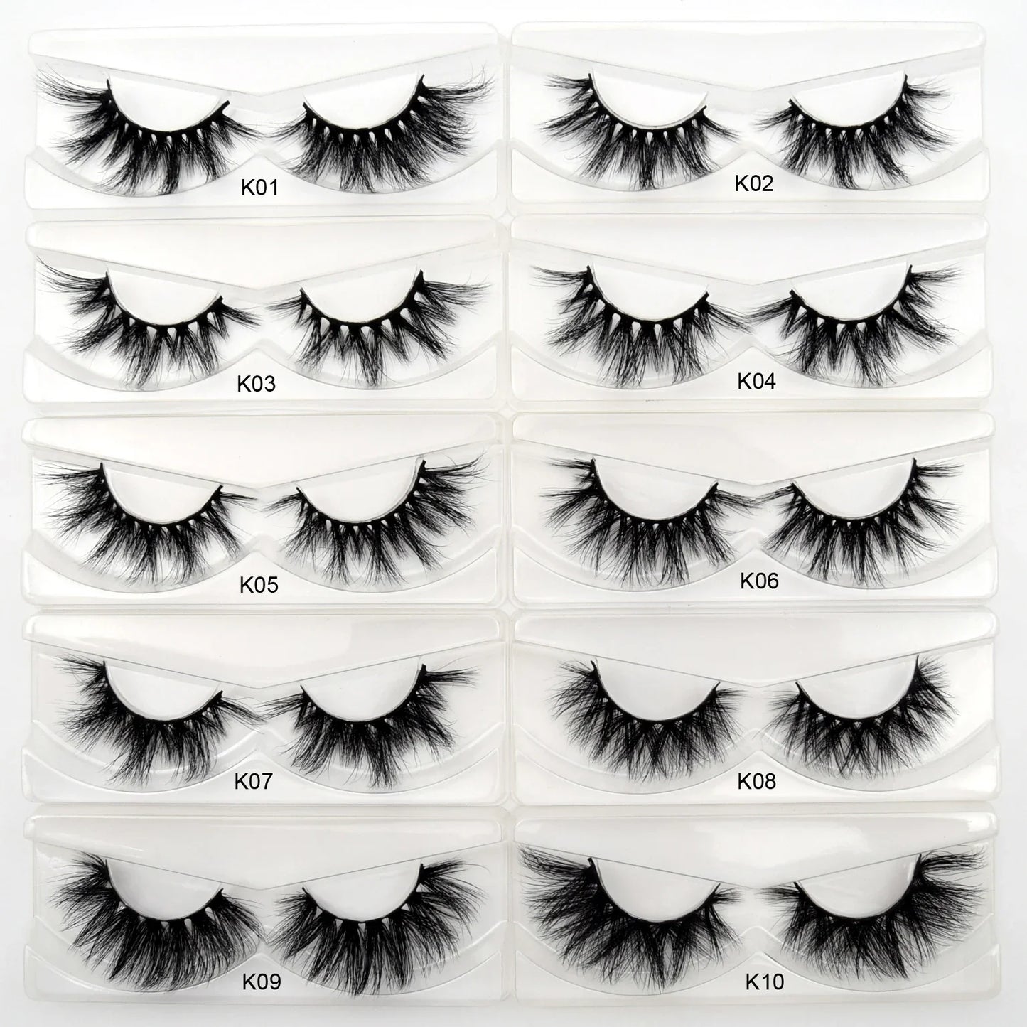 Visofree 3D Mink Eyelashes – 30/40/100 Pairs Handmade Full Strip Lashes with Tray, Cruelty-Free False Lashes for Makeup