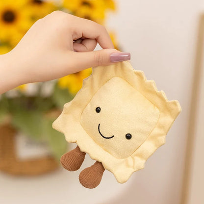 Cute Dessert Plush Toys – Soft Cake, Waffle, Pancake, Macaron, Éclair Stuffed Dolls for Kids Gift & Home Decor