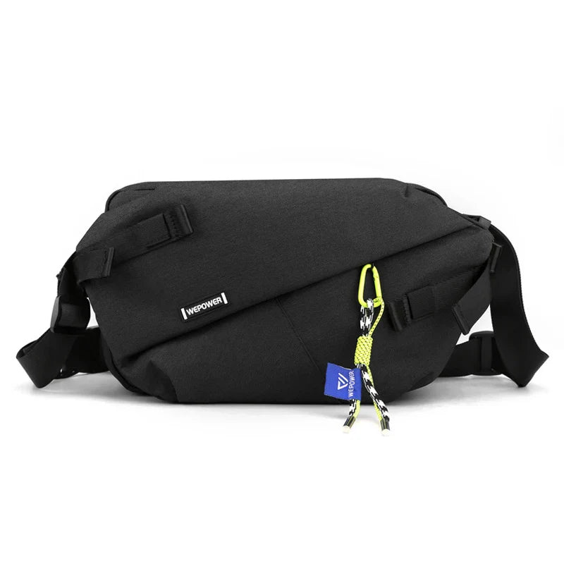 2024 High-Quality Nylon Panelled Waist Pack – Unisex Chest & Crossbody Bag for Outdoor Travel
