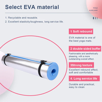 6-10mm EVA Yoga Mat – Non-Slip, Moisture-Proof, Durable Outdoor & Indoor Exercise, Gym, and Picnic Mat