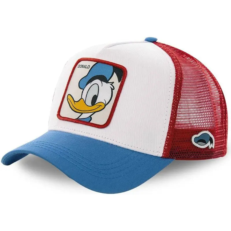 High-Quality Disney Anime Cartoon Snapback – Cotton Baseball Cap for Men & Women, Hip Hop Dad Hat, Trucker Mesh Hat