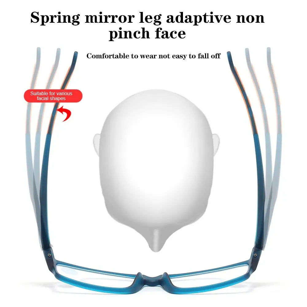 Ultralight Anti-Blue Light Reading Glasses – Sport Presbyopia Eyewear for Men & Women +100 to +400