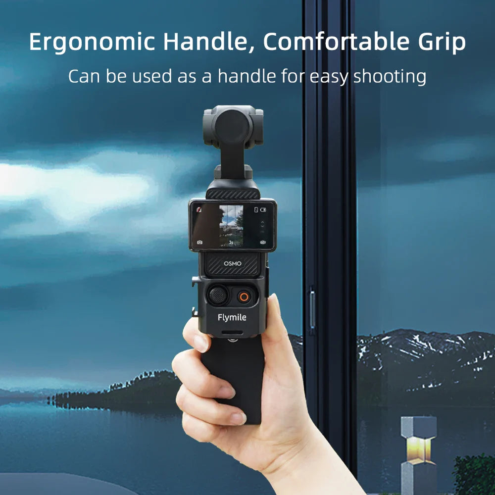 Flymile Magnetic Mount Stand for DJI Osmo Pocket 3 – 180° Adjustable Magnet Suction Holder & Desktop Base