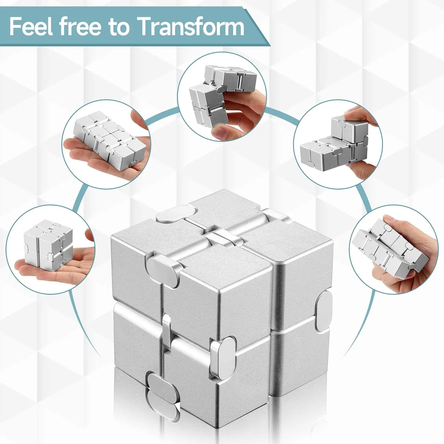 Infinity Cube Stress Relief Toy: Portable Educational Magic Cube for Decompression - Ideal Relaxation Toy for Children and Adults, Perfect Birthday Gift