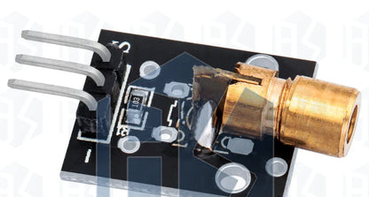 KY-008 650nm Laser Transmitter Module – Laser Sensor Receiver Kit, Non-Modulated Tube Module