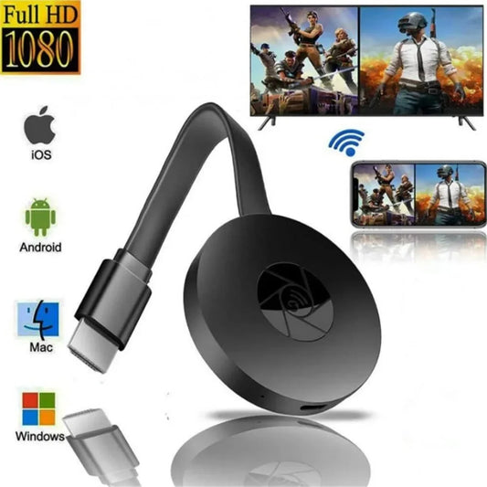 1080P G2 MiraScreen Anycast Dongle - WiFi HDMI Portable Miracast Device for TV, Compatible with Android & iOS Mirror Screen