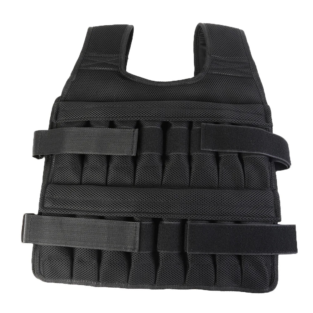 Adjustable Weight Training Vest — 3/15/35kg Fitness Running Jacket for Workout & Jogging