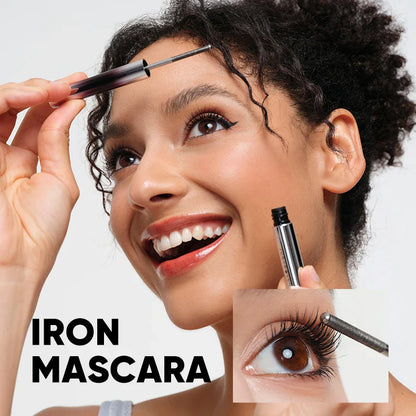 Judydoll Iron Mascara 2g – Waterproof, Slim, Long Curl & Thick Styling Mascara in Steel Tube