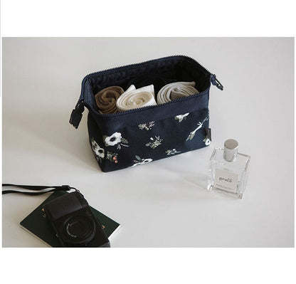 Women’s Flamingo Makeup Bag – Large Travel Toiletry & Cosmetic Organizer Pouch