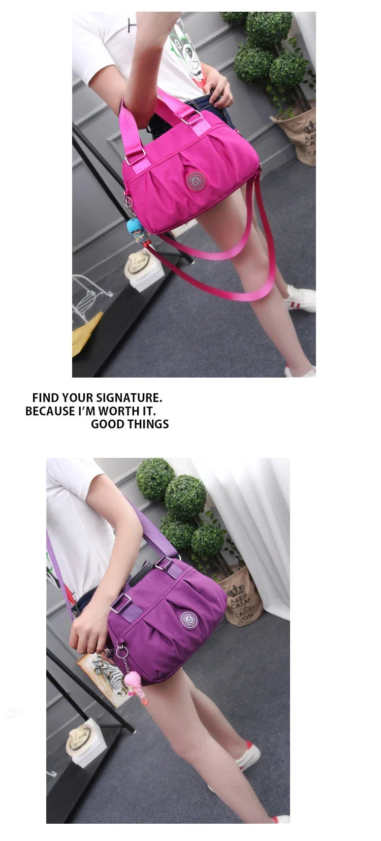 Women’s Nylon Waterproof Messenger Bag – Casual Crossbody & Shoulder Handbag, High-Quality Multifunctional Bag
