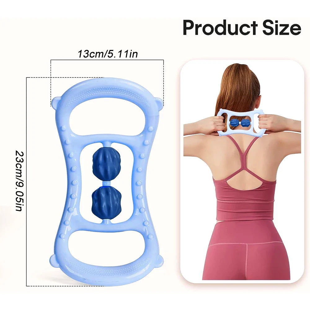 Portable Round Massager Roller – Waist, Abdominal & Leg Clip Tool for Cellulite, Stovepipe & Meridian Massage