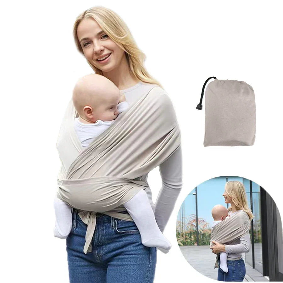 Ergonomic Baby Backpack Carrier - X-Shaped Newborn Sling with Comfortable Outdoor Support Straps