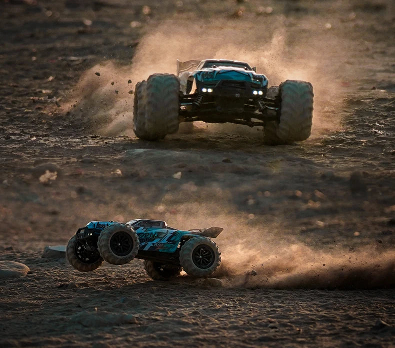 ZWN 1:16 4WD RC Monster Truck – 70KM/H High-Speed Drift Remote Control Car with LED for Kids, vs Wltoys 144001