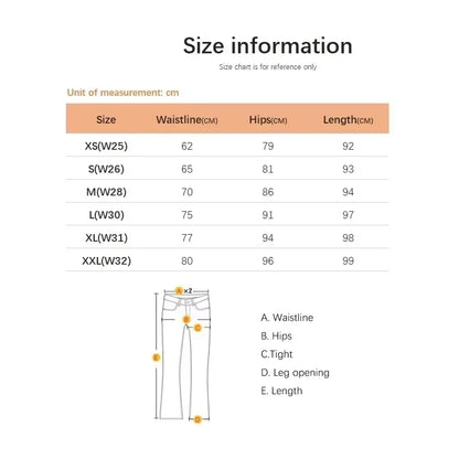 Women’s Thermal Fleece Jeans – Winter Warm Thickened Skinny Velvet Pants