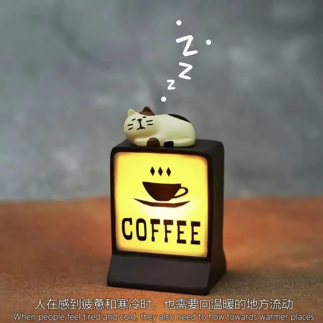 Magnetic Fridge Stickers – Coffee Shop 711 Luminous Light Box, Creative Convenience Store Decor & Home Ornament