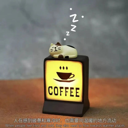 Magnetic Fridge Stickers – Coffee Shop 711 Luminous Light Box, Creative Convenience Store Decor & Home Ornament