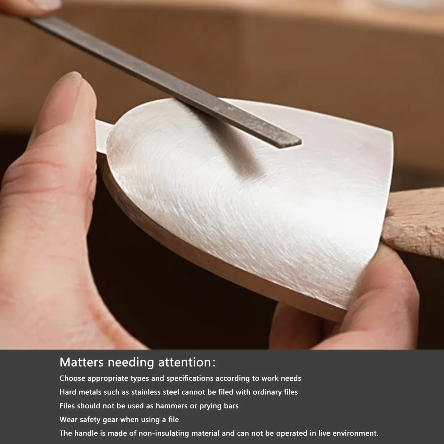 Premium Needle File Set – High-Carbon Steel Files with Non-Slip Ergonomic Handles for Precision Wood, Plastic, and Model Filing