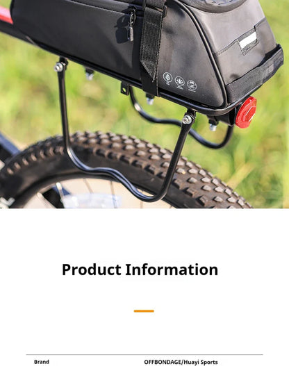 OFFBONDAGE Multifunctional Bicycle Saddlebag — Waterproof Reflective Top Tube Rack Bag, Handheld Large Capacity Adjustable Bike Bag
