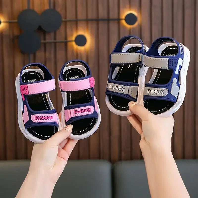 Kids Fashion Sandals — Baby & Toddler Boys’ Soft Sole Non-Slip Summer Shoes for Girls, Beach Casual Footwear Ages 2-10