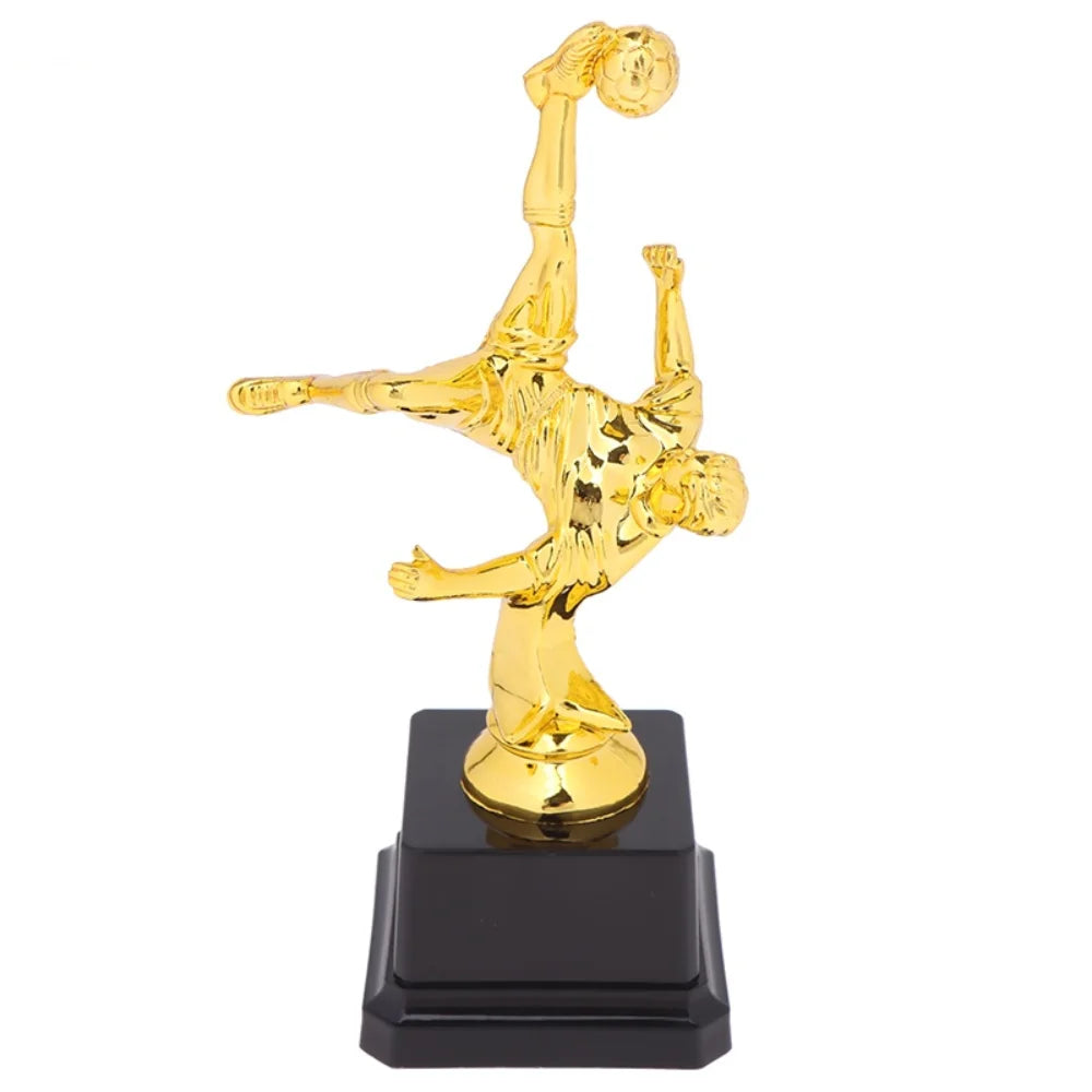 Children’s Gold Trophy – Plastic Football Award Cup, Soccer Competition Souvenir & School Reward Small Prize