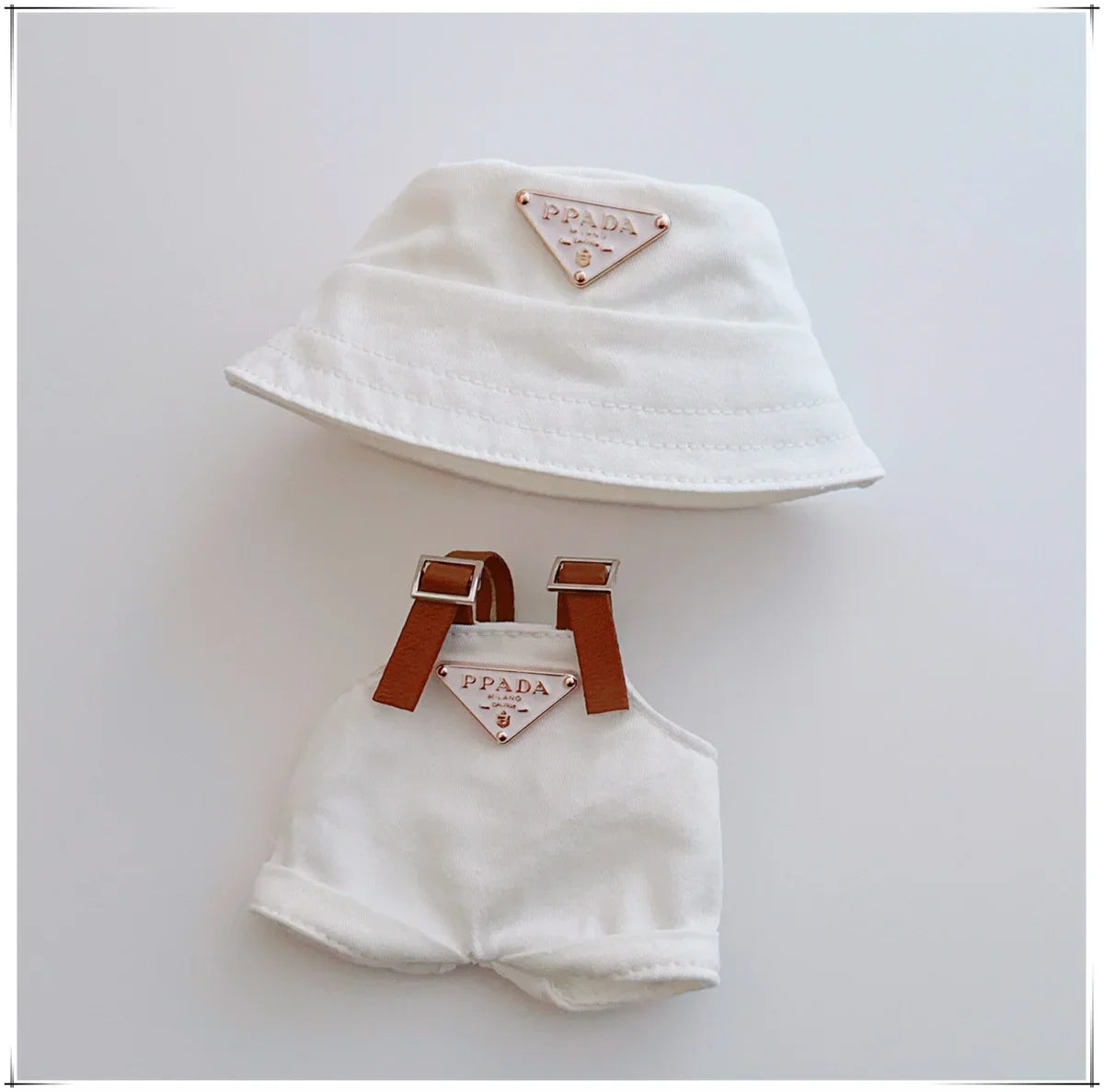 17cm Labubu Mini Doll Outfit Set - Hat, Clothes & Shoes for Labubu II Sitting Party Game Accessories